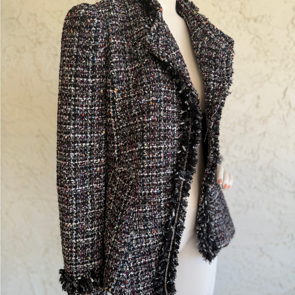 MAGINN for Nordstrom Women's Tweed Jacket - Black Multi-Color Size 4